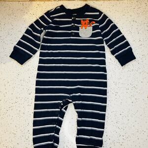 3/$12 Navy Striped 12 Month Old Boy Outfit